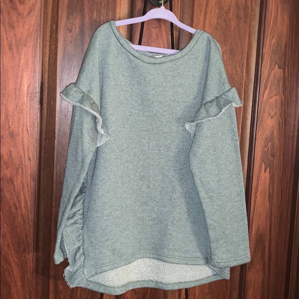 Shop Stevie Ruffle sweater size 13/14